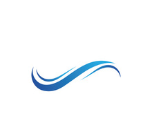 Water wave icon vector illustration design logo
