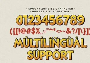 Spooky Zombies - Halloween Display Font