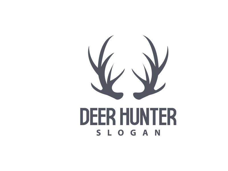 Deer Logo Deer Hunter Vector Forest Animal Design