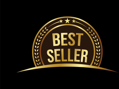 10 Best Seller icon design, Best Seller badge logo design template vector illustration