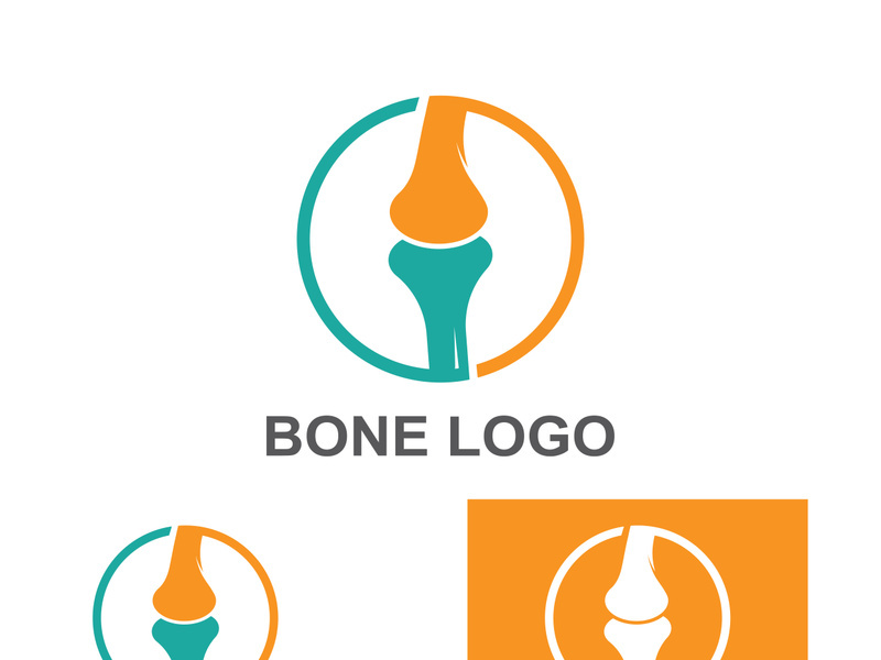 Bone logo design.logo for nursing, medical, orthopedic.