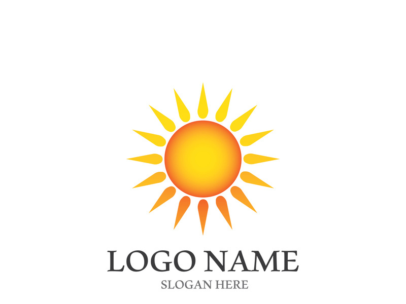 Sun vector illustration icon logo template design