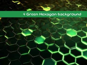Green hexagon background preview picture
