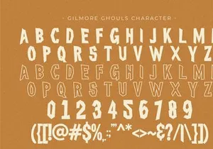 Gilmore Ghouls - Halloween Display Font
