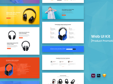 Product Promotion Web UI Kit preview picture