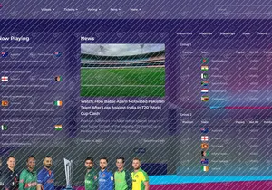 icc t20 world cup landing page design