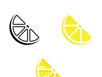Fresh lemon fruit vector illustration icon preview picture