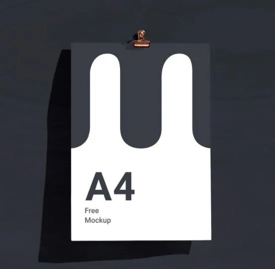 Free A4 Paper Mockup
