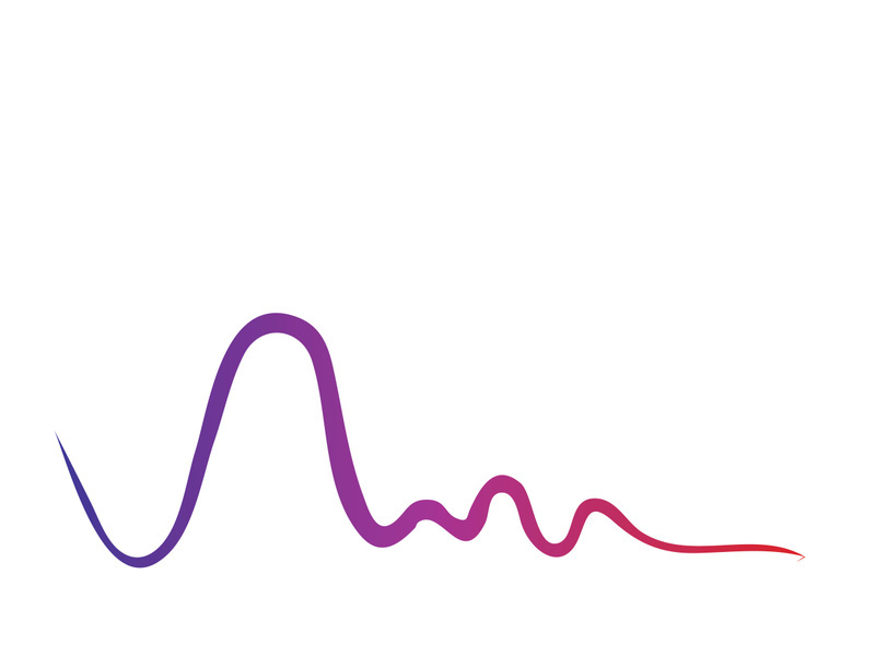 Sound waves vector illustration design template