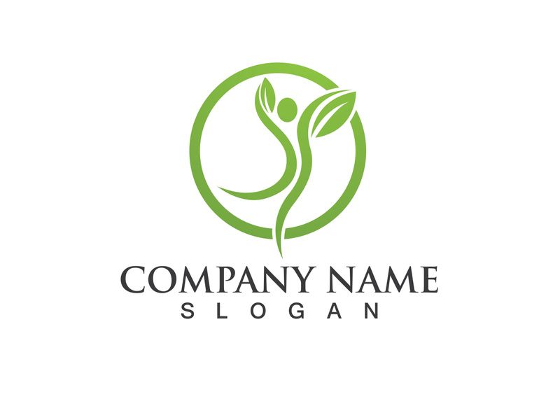 Health life people tree leaf green logo