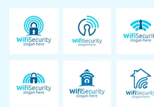 10 Wifi Security Logo Bundle