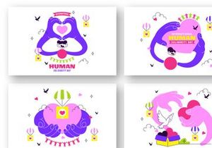 6 Human Solidarity Day Illustration