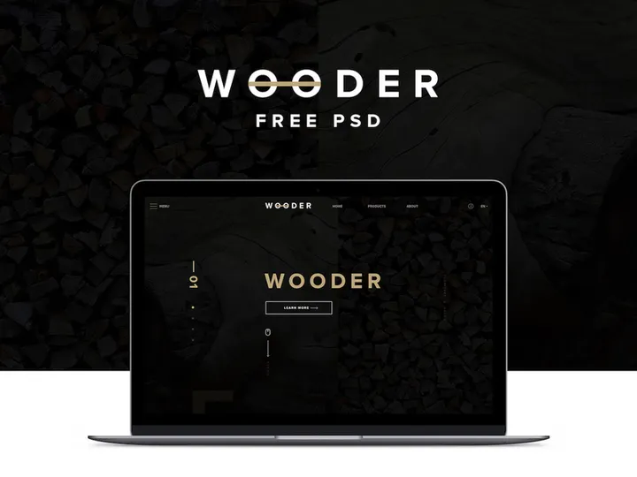 WOODER - Free PSD Template