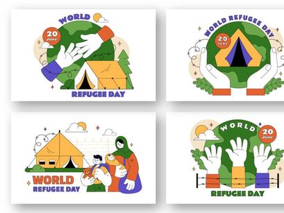 10 World Refugee Day Illustration