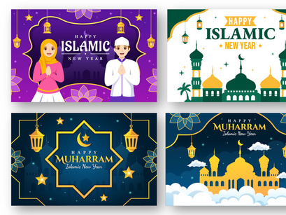 16 Happy Islamic New Year Illustration