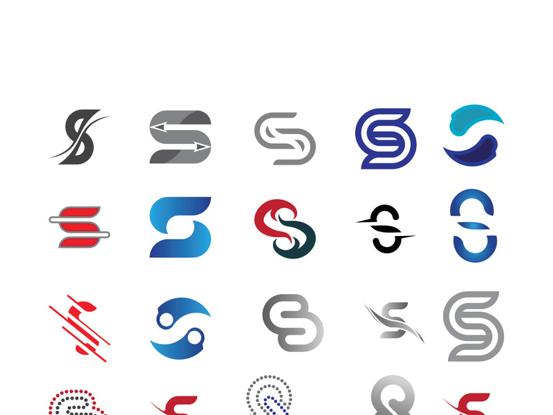 Business corporate S letter logo design vector