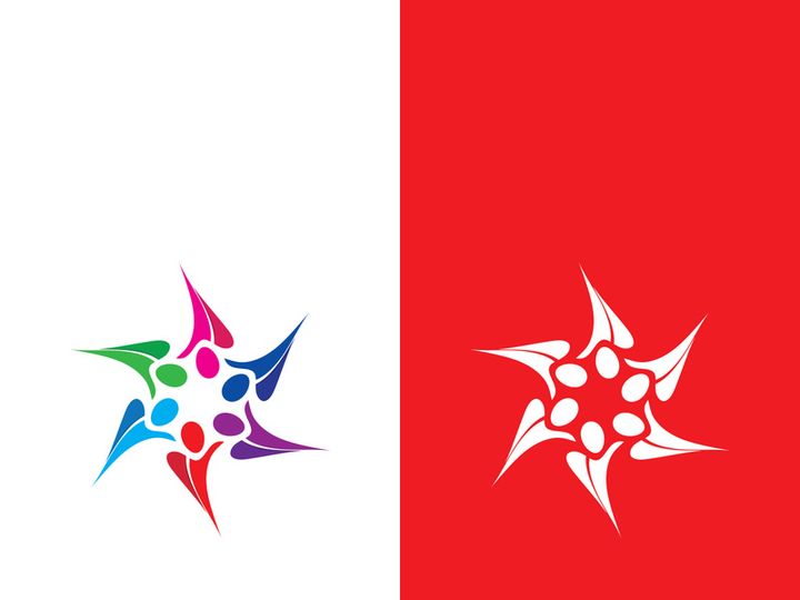 people group and community logo icon illustration design vector