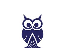 Owl logo icon design animal and simple business abstract vector