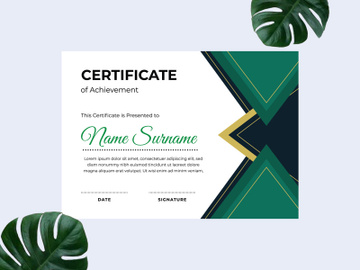 Modern certificate design template preview picture