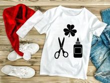 Craft Supplies: Scissors, Glue, Clover