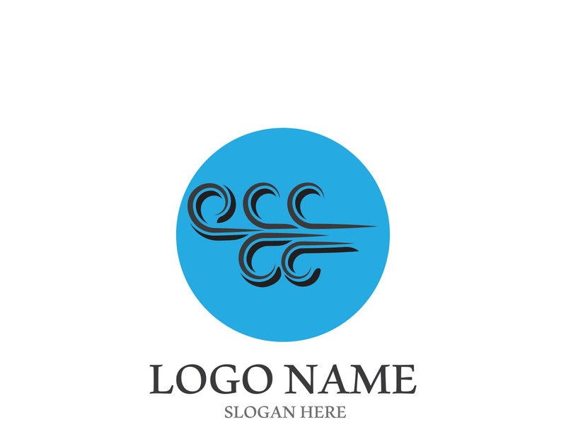Wind icon vector illustration design template