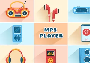 15 MP3 Player Illustration