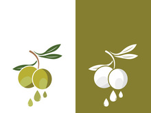 Extra virgin olive oil logo icon design vector illustration