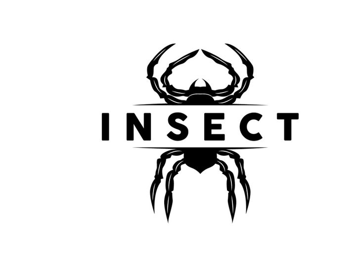 Spider Logo, Insect Animal Vector, Premium Vintage Design