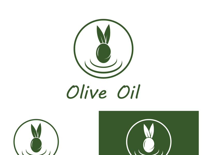 Olive fruit logo design.