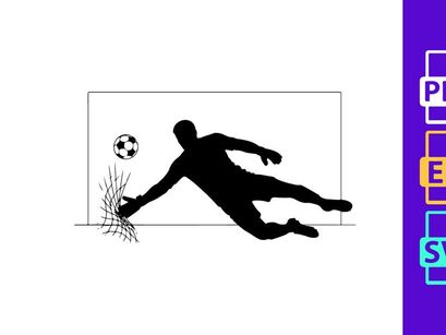Soccer player kicking a ball in mid air during a game