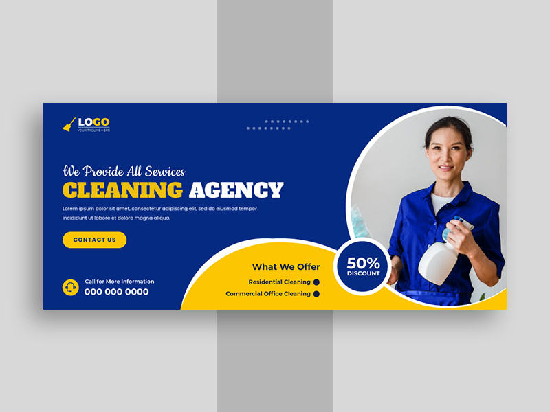 Cleaning Service Facebook Cover Banner Ver-1