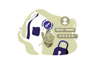 forgot password Icon Illustration vector for website mobile app