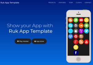 Ruk App Landing Template