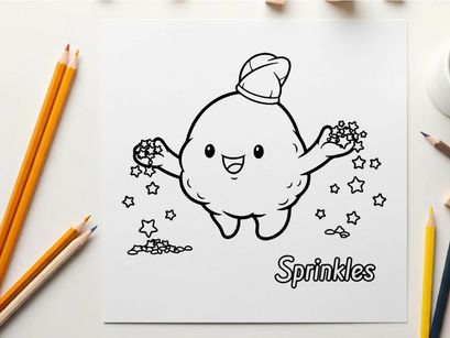 Cute cloud with sprinkles raining vector illustration