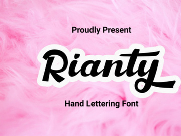 Rianty Free Font preview picture