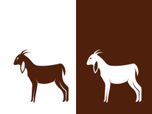 Goat logo template vector icon illustration design
