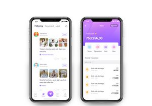 Stranger Chat - Purple social app UIkit