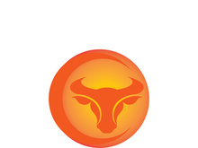 Bull head logo vector icon design illustration