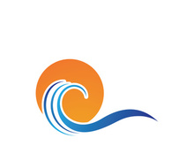 Water wave icon vector illustration design logo