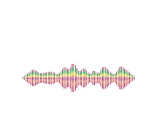 Sound waves vector illustration design template