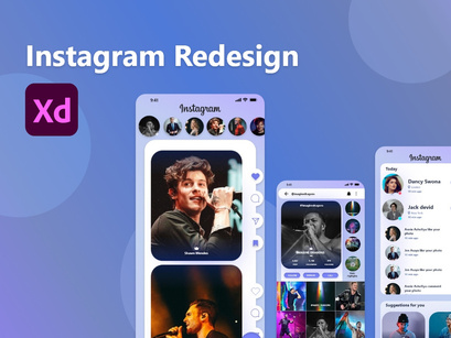 Instagram Redesign ui