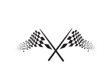 Race flag design illustration