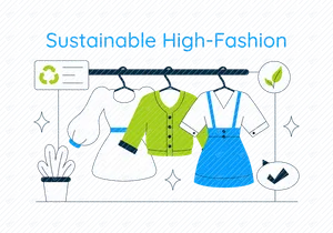 10 Sustainable High Fashion Illustration