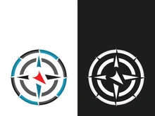 Compass logo template vector icon illustration design