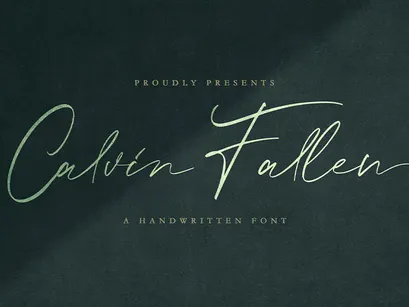 Calvin Fallen - Handwritten Signature Font
