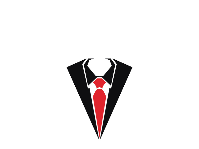 Vector coat tie for business design