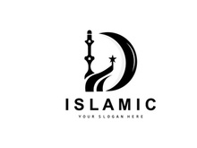 Mosque Logo, Vector Desain Template