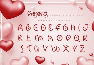 Presents - Romantic Display Font