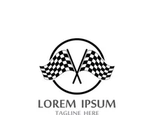 Race flag logo
