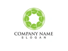 Green leaf logo Vector